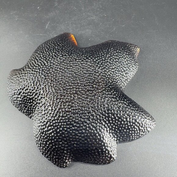 1990s Hallmark Deep Brown Glass Maple Leaf Votive Tea Candle Holder Single VTG - Picture 9 of 15